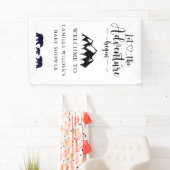 Het avontuur begint Beren Uitgebreid Baby shower Spandoek (Insitu)