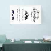 Het avontuur begint Beren Uitgebreid Baby shower Spandoek (Beurs)