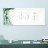 Het avontuur begint Bergbruiloft Welkom Spandoek (Beurs)