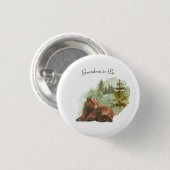 Het avontuur begint bijtende Beren Ronde Button 3,2 Cm (Voorkant /achterkant)