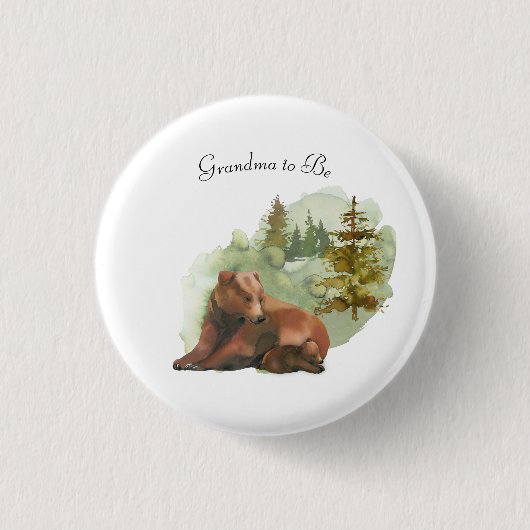 Het avontuur begint bijtende Beren Ronde Button 3,2 Cm (Voorkant)