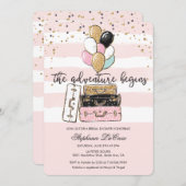 Het avontuur begint Bridal Uitnodiging (Voorkant / Achterkant)