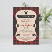 Het avontuur begint! Buffalo Plays Baby shower Kaart (Staand voorkant)