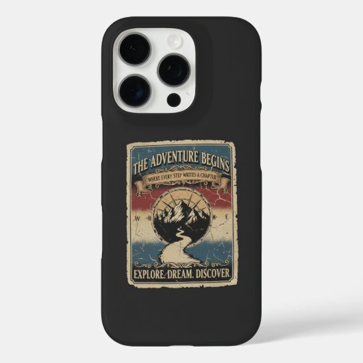 Het avontuur begint Case-Mate iPhone case (Achterkant)