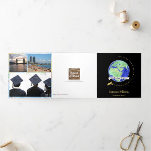 Het avontuur begint de Foto van het Afstuderen Drieluik Kaart