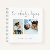 Het avontuur begint de Foto's van het Manuscript v Notitieboek (Voorkant)