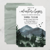 Het avontuur begint de Uitnodiging van de Partij v (Voorkant / Achterkant)