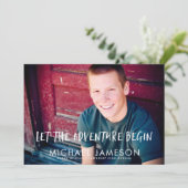 Het avontuur begint de Uitnodiging van de Partij v (Staand voorkant)