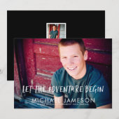 Het avontuur begint de Uitnodiging van de Partij v (Voorkant / Achterkant)