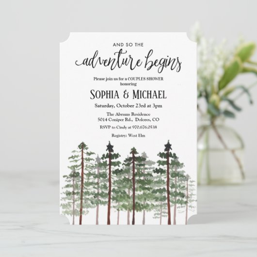 Het avontuur begint de Uitnodiging van de Vertonin (Staand voorkant)