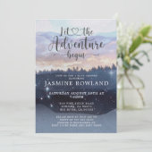 Het avontuur begint de Uitnodiging van het Baby sh (Staand voorkant)