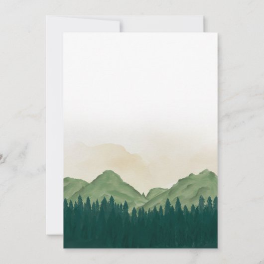 Het avontuur begint de Uitnodiging van het Baby sh (Achterkant)