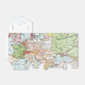 Het avontuur begint de Wereldkaart van de Schokrei Bedankdoosjes (Uitgevouwen)