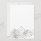 Het avontuur begint elegante uitnodiging van het A (Achterkant)