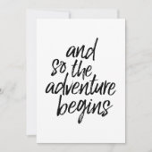 Het avontuur begint feestdagenkaart (Voorkant)