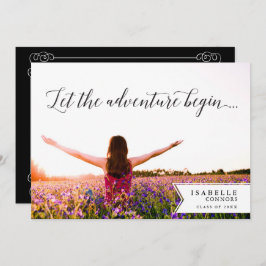 Het avontuur begint Foto Graduation Party Kaart