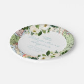 Het avontuur begint het Baby shower van de Reizen Papieren Bordje (Gekanteld)