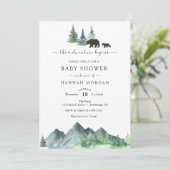 Het avontuur begint het Baby shower van het Beer Kaart (Staand voorkant)