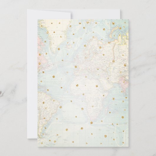 Het avontuur begint het Baby shower van reisparen Kaart (Achterkant)