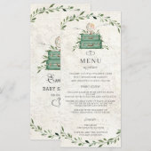 Het avontuur begint het Menu van de Schower van de (Voorkant / Achterkant)