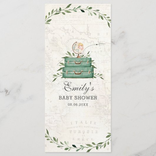 Het avontuur begint het Menu van de Schower van de (Achterkant)