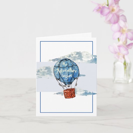 Het avontuur begint het Wenskaart van Gefeliciteer Kaart (Orchidee)