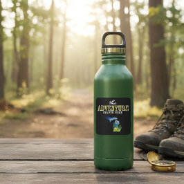 Het avontuur begint hier op het Michigan Square-St Vierkante Sticker