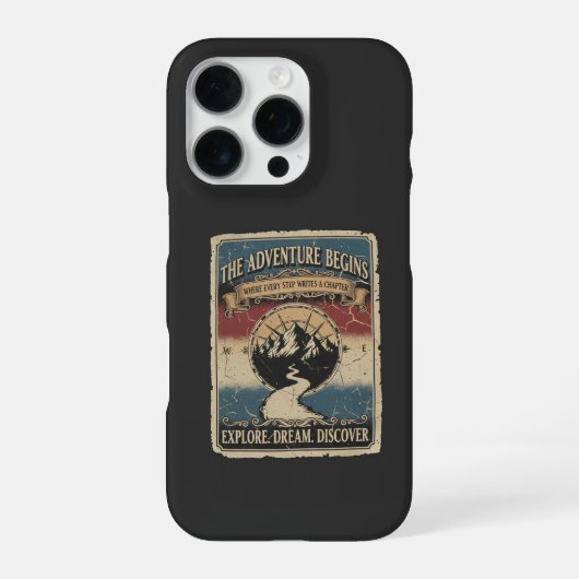 Het avontuur begint iPhone hoesje (Achterkant)