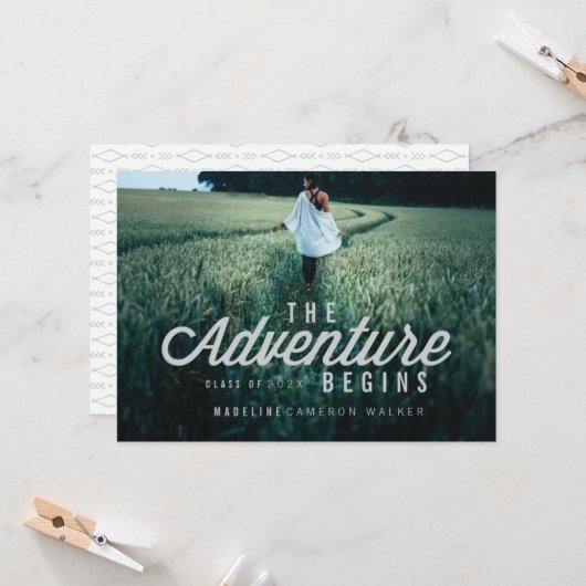 HET AVONTUUR BEGINT KAART (Voorkant / Achterkant in situ)