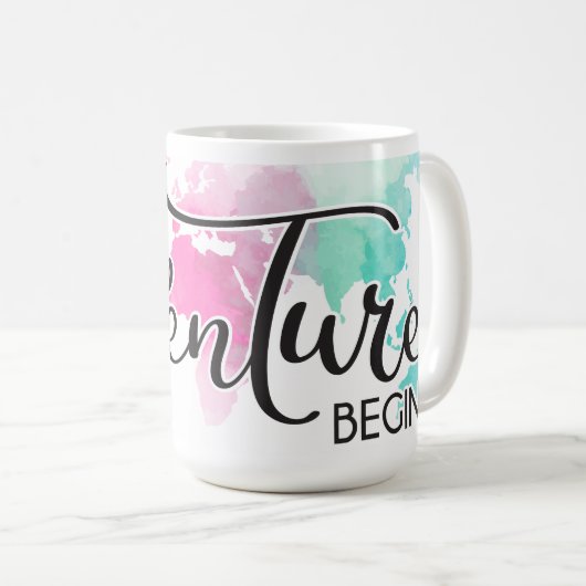 Het avontuur begint koffiemok (Voorkant rechts)