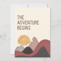 Het avontuur begint | Landschap Mountain Weddensch