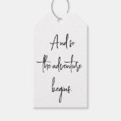 Het avontuur begint met Afstuderen Centerpart Cadeaulabel (Voorkant)