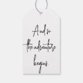 Het avontuur begint met Afstuderen Centerpart Cadeaulabel (Achterkant)