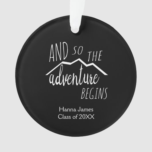 Het avontuur begint met Afstuderen Ornament (voorkant)
