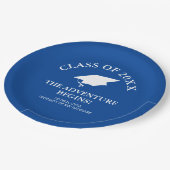 Het avontuur begint met Afstuderen Papieren Bordje (Gekanteld)