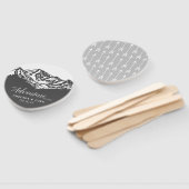 Het avontuur begint met de bruiloft in de bergen handwaaier (Niet-gemonteerd)