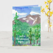 Het avontuur begint met de Gelukkige Bergen van de Kaart (Gele Bloem)