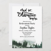 Het avontuur begint met de pensioenuitnodiging kaart (Voorkant)