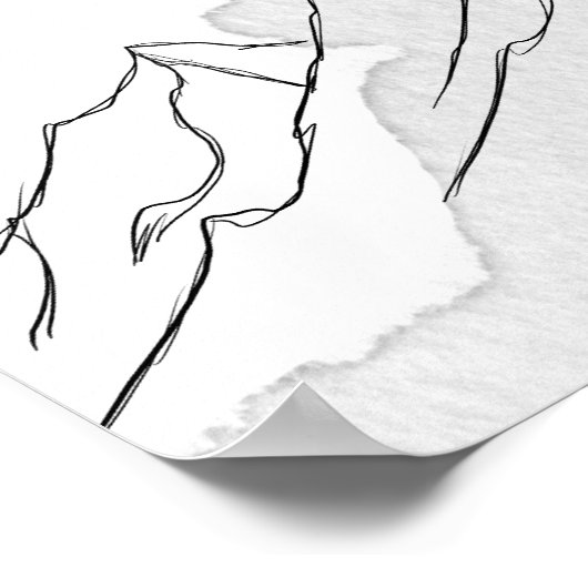 Het avontuur begint met elegante bruiloft Welkom Poster (Hoek)