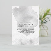 Het avontuur begint met het elegante huwelijk folie uitnodiging (Staand Voorkant)