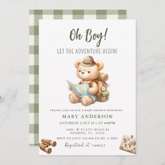 Het avontuur begint met het Schattigee Beer Summer Kaart