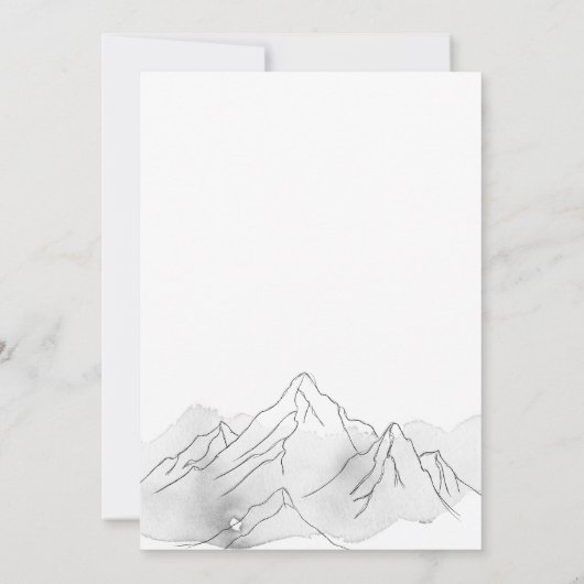 Het avontuur begint met het uitnodigen van het huw kaart (Achterkant)