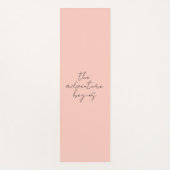 Het avontuur begint met minimalistische kalligrafi yogamat (Voorkant)