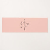 Het avontuur begint met minimalistische kalligrafi yogamat (Voorkant (horizontaal))