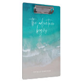 Het avontuur begint met modern kleurrijk klembord (Rechts)