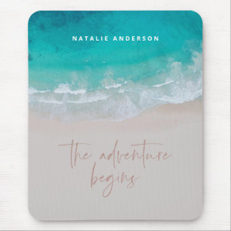 Het avontuur begint met modern kleurrijk muismat