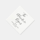 Het avontuur begint minimaal | bruiloftsservetten servet (Hoek)