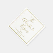 Het avontuur begint minimaal | bruiloftsservetten servet (Hoek)