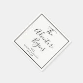 Het avontuur begint minimaal | bruiloftsservetten servet (Hoek)