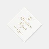 Het avontuur begint minimaal | bruiloftsservetten servet (Hoek)